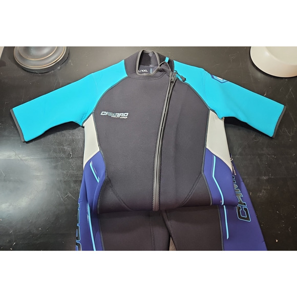 Camaro NWOT Mens XXL Evostretch Voltage Wetsuit Shortie Black Blue Sz 56/XXL - Picture 5 of 16